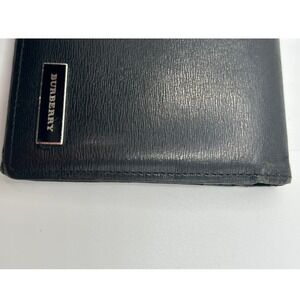 BURBERRY Check Leather Trifold Wallet‎ #357